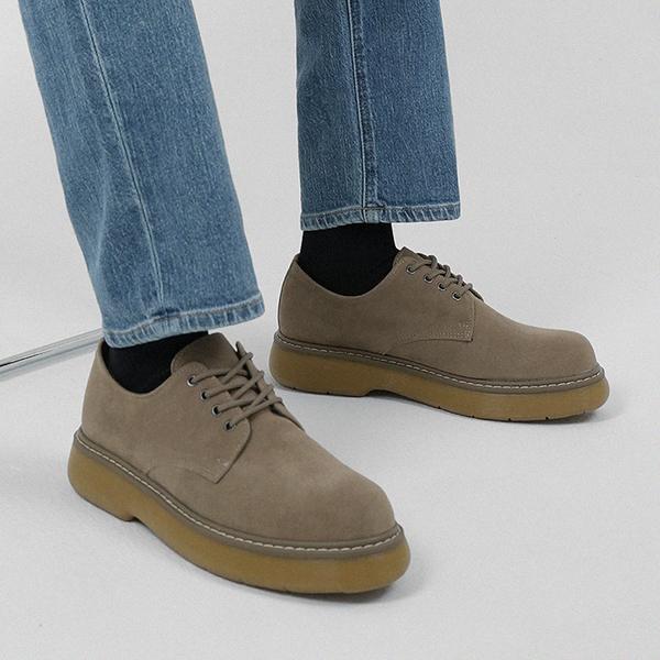 Pascologen MS3600-BE Туфли дерби Aaron с 4 отверстиями на верхней подошве бежевые [250~280 мм]-MS3600-BE