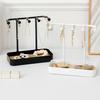 Desktop Jewelry Rack Detachable Jewelry Display Stand Tray Practical Earrings Necklaces Rings Storage Rack for Home