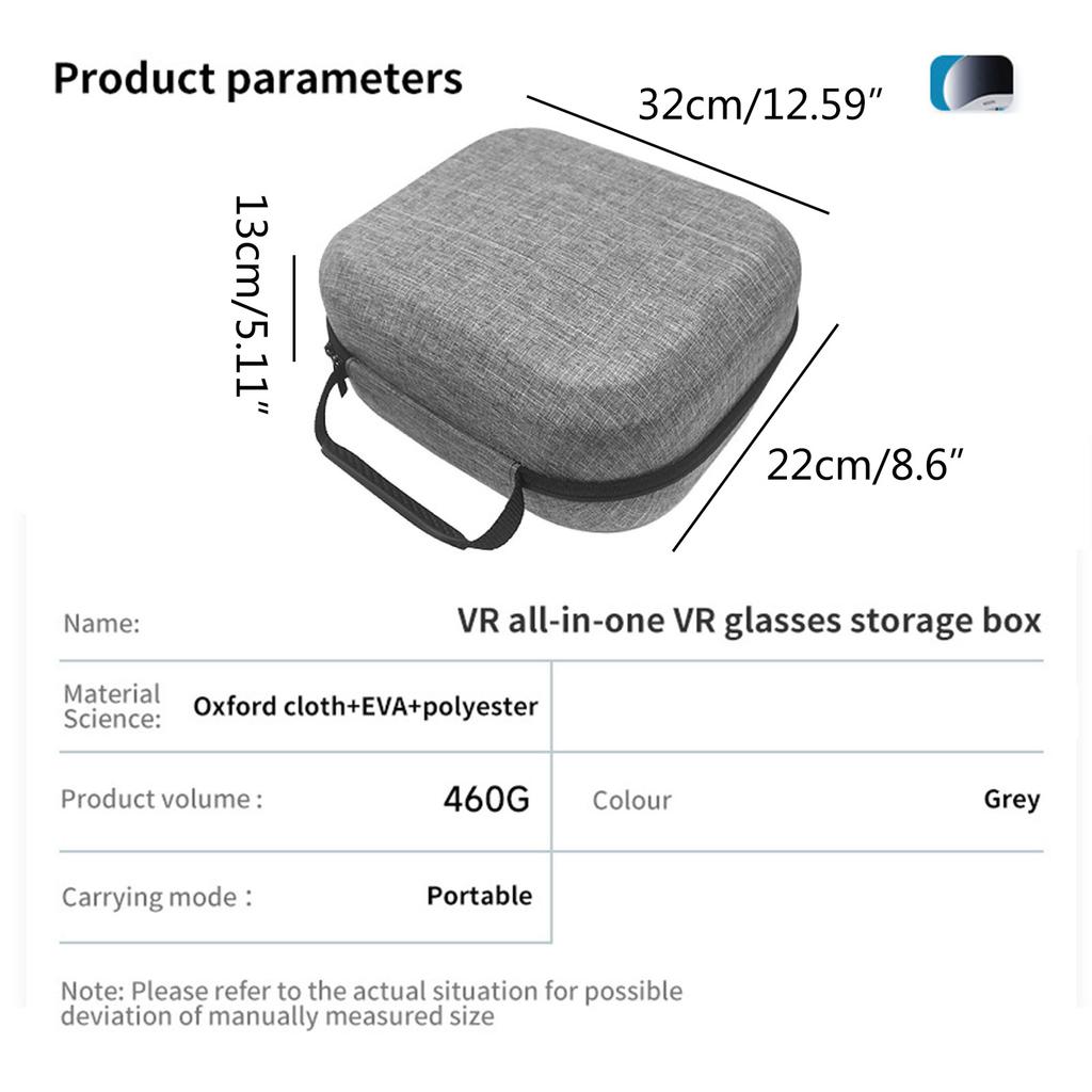 Сумка для хранения гарнитуры VR, ударопрочные дорожные чехлы для виртуальной реальности, легкий чехол для очков Pico 4