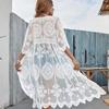 Chic Lace Beach Cardigan: Stylish Sun Protection Bikini Cover-Up