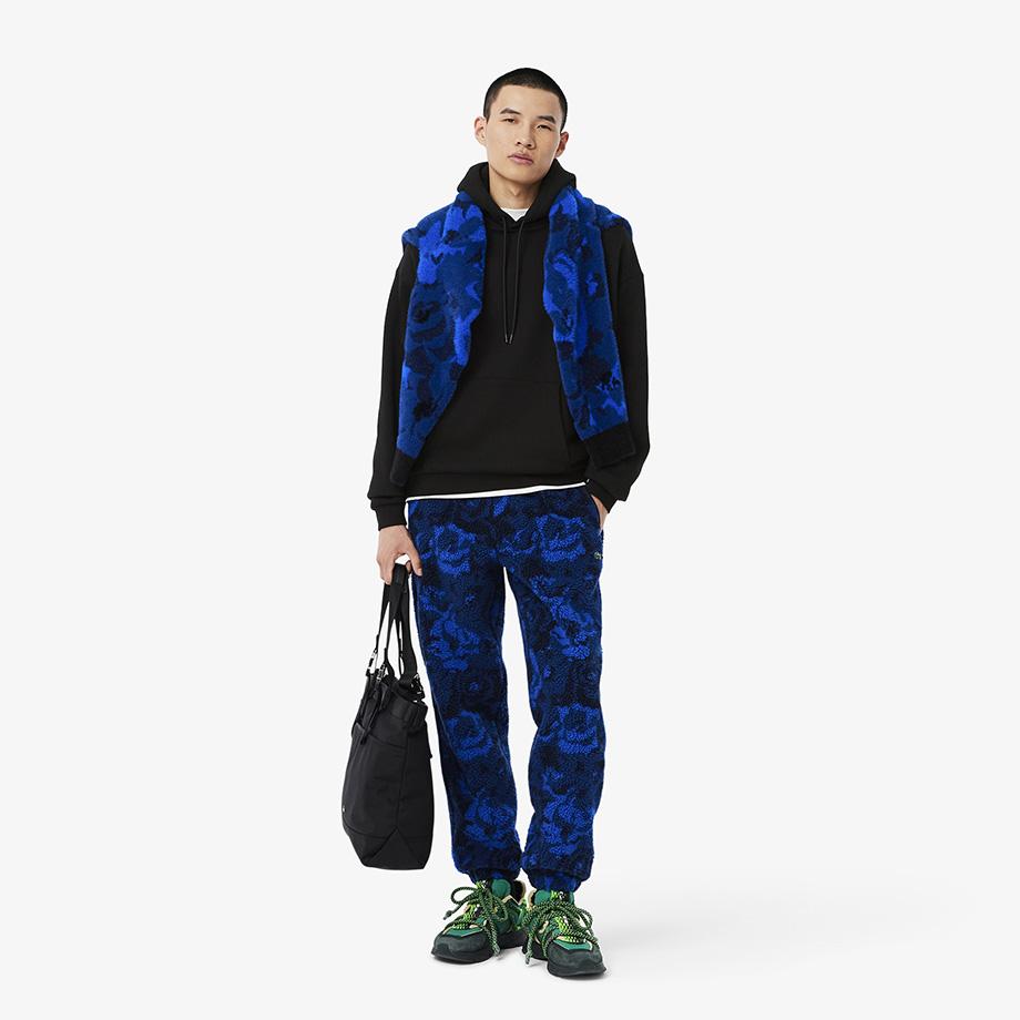[Lacoste] Men's Flower Hooded Pullover Sweatshirt SH6533-54N031