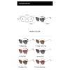 Women New Magnet Clip On Polarized Sunglasses Fashion Brand Cat Eye Square Frame Anti Blue Light Reading Glasses 2 In 1 Glasses