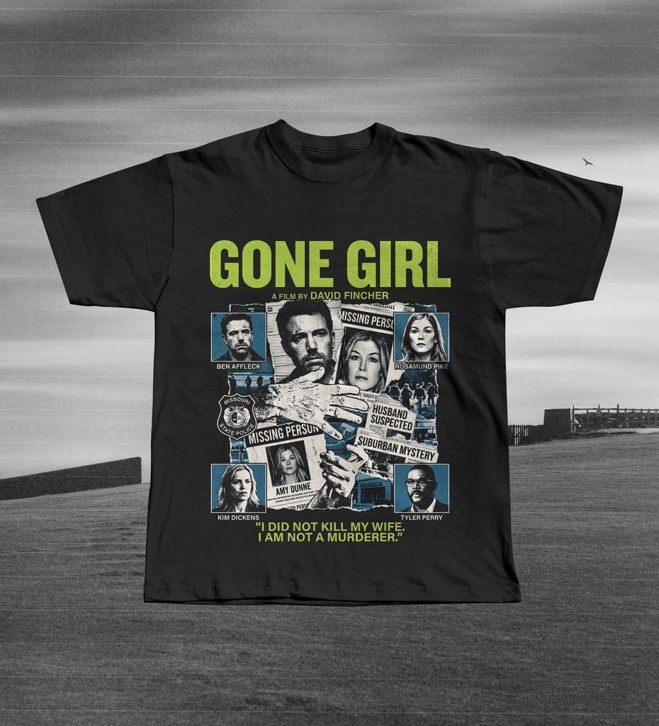 Gone Girl Movie Graphic Tee | David Fincher Thriller Shirt | Amy Dunne Missing Person T-Shirt