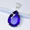 63 Ct Lab Created Blue Tanzanite Pendant 925 Sterling Silver Gemstone Certified My.pd-133-k