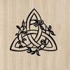1pc Unique Celtic Knot Metal Wall Art - Wall Mountable Decorative Sign. Floral Pattern. Ideal for Home Decor.Floral. Home Decor.