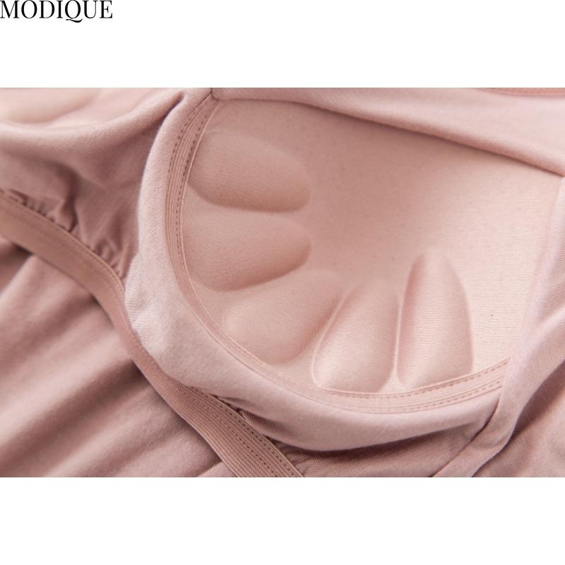 MODIQUE женская повседневная майка с подкладкой для груди без косточек жилет женская подтяжка майка основа большой размер майка нижнее белье