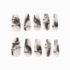 24PCS/SET Quick Nails Punk Party Manicure Dark Long Ballet False Nails Waterproof Wearable Finished Nail Stickers