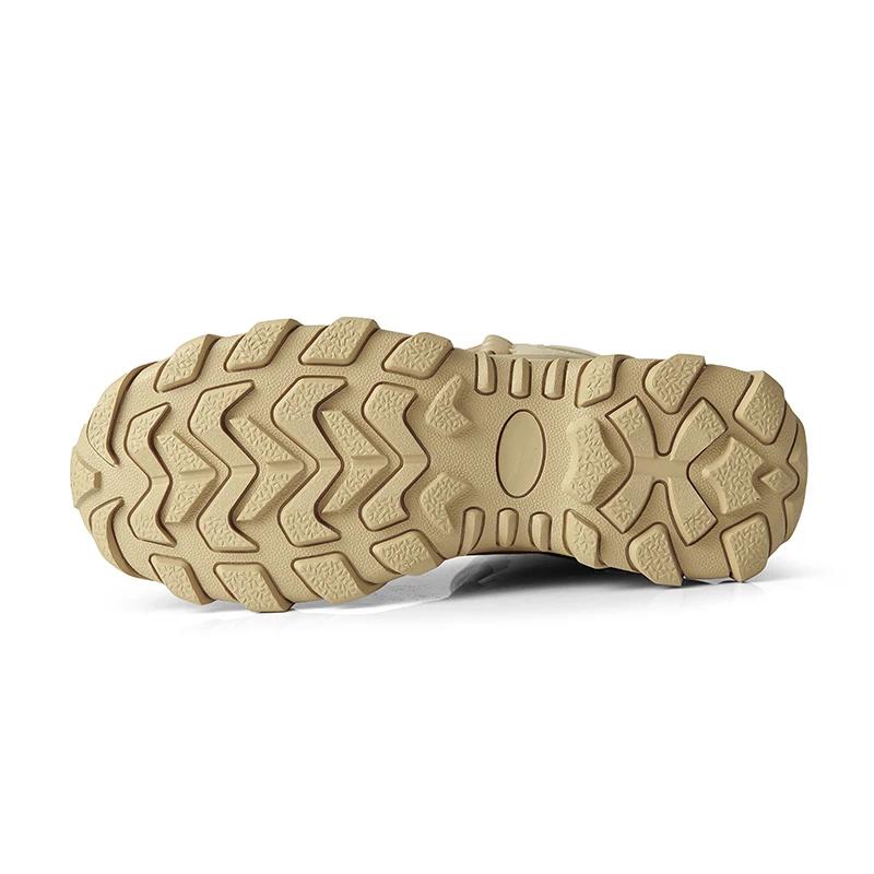 Модные зимние ботинки для мужчин, походные ботинки для пустыни, мужские ботинки для походов на открытом воздухе, оригинальная обувь для треккинга, водонепроницаемая, нескользящая, Masculino Bota