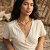 Classic Pearl Y-Shape Lariat Necklace for Women, Elegant Long Tassel Pendant for Bridal Wedding Party Jewelry
