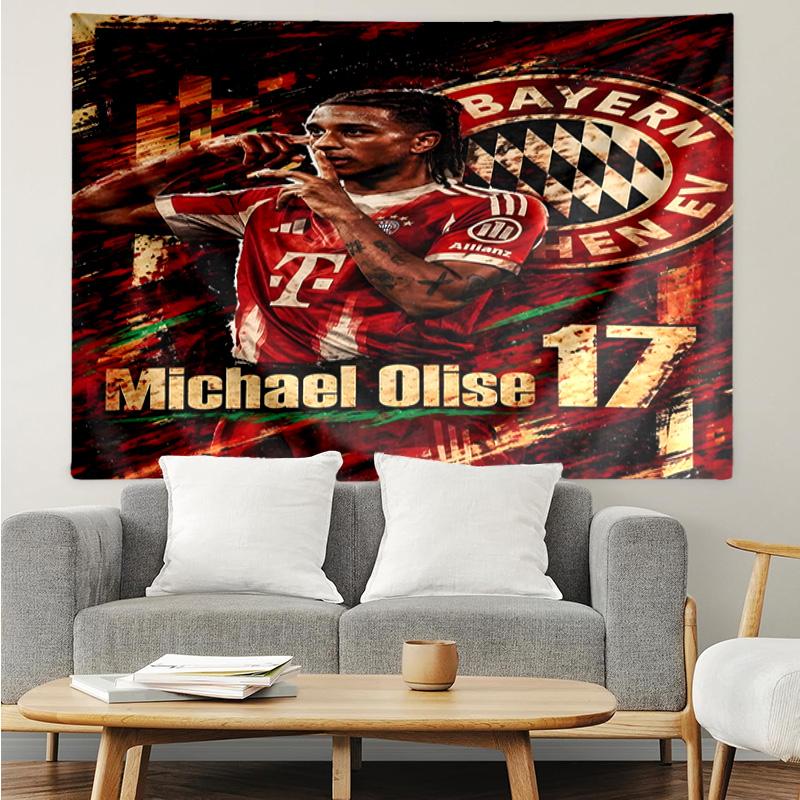 Fc Bayern Munich Star Tapestry, Unique Design Tapestry, Suitable for Bedroom,Livingroom, Playroom,Heartwarming Fan Holiday Gifts