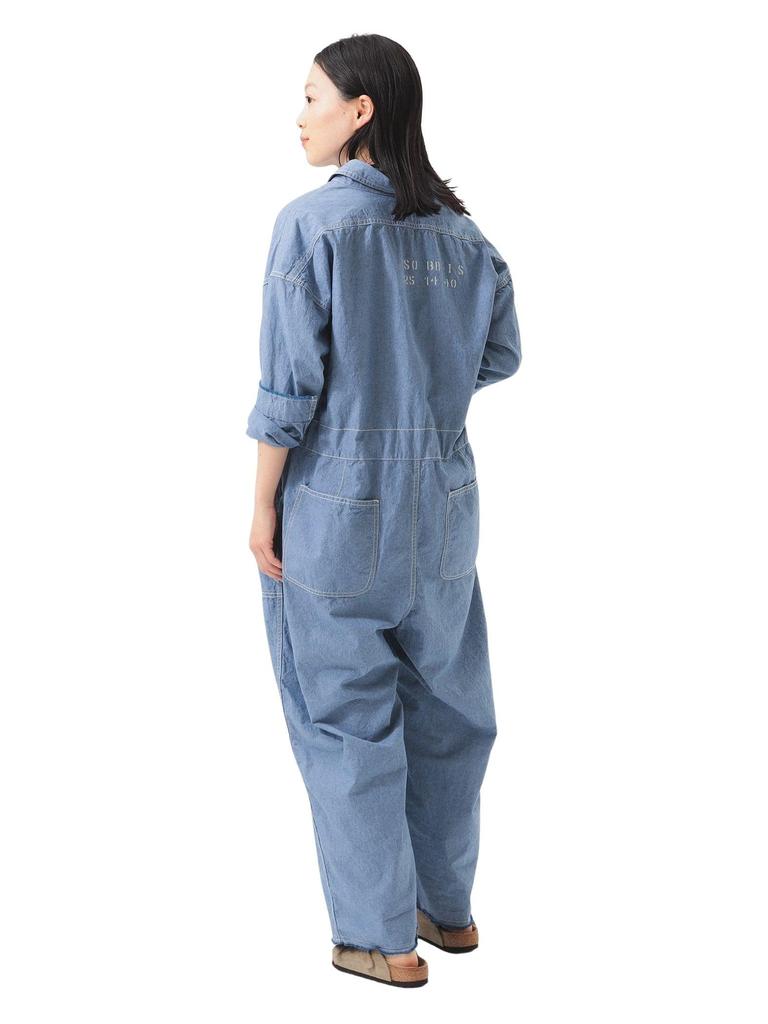 Beams Boy Women's Chambray Stencil All-in-One, CHAMBRAY_BLUE, FREE, 13170159791