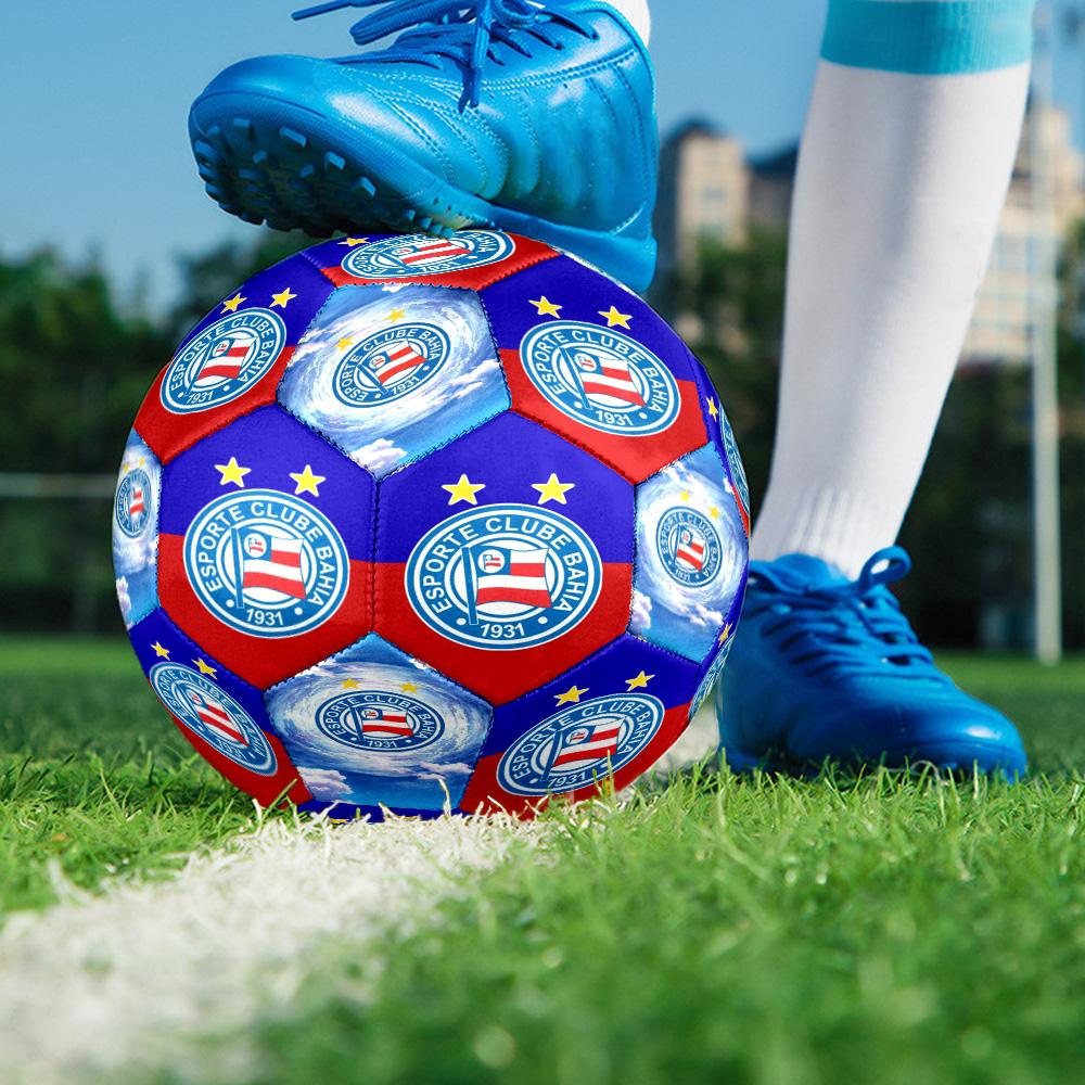 Ba-hia Sports Club Emblem Printed Size 5 Soccer Balls, High-Quality, Anti-Slip, Protective Football, A Unique Gift , Birthdays, Christmas Gifts