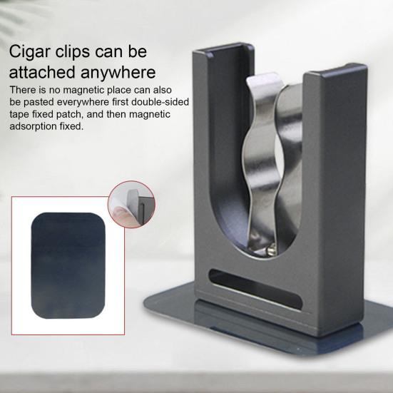 Magnetic Cigars Holder Sturdy Construction Secure Magnetic Grip Universal Simple Installation Golf Carts Cigars Clip