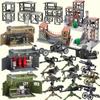 WW2 Military Military Battlefield Blockhouse Model Building BlocksSentry Tower Command Post Bunker Model Children's Toys Gift