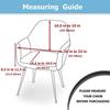 Чехол для кресла из полар-флиса Чехлы для кресел с высокой спинкой Украсьте обеденный офисный стул Накидки на сиденье для гостиной кухни Эл