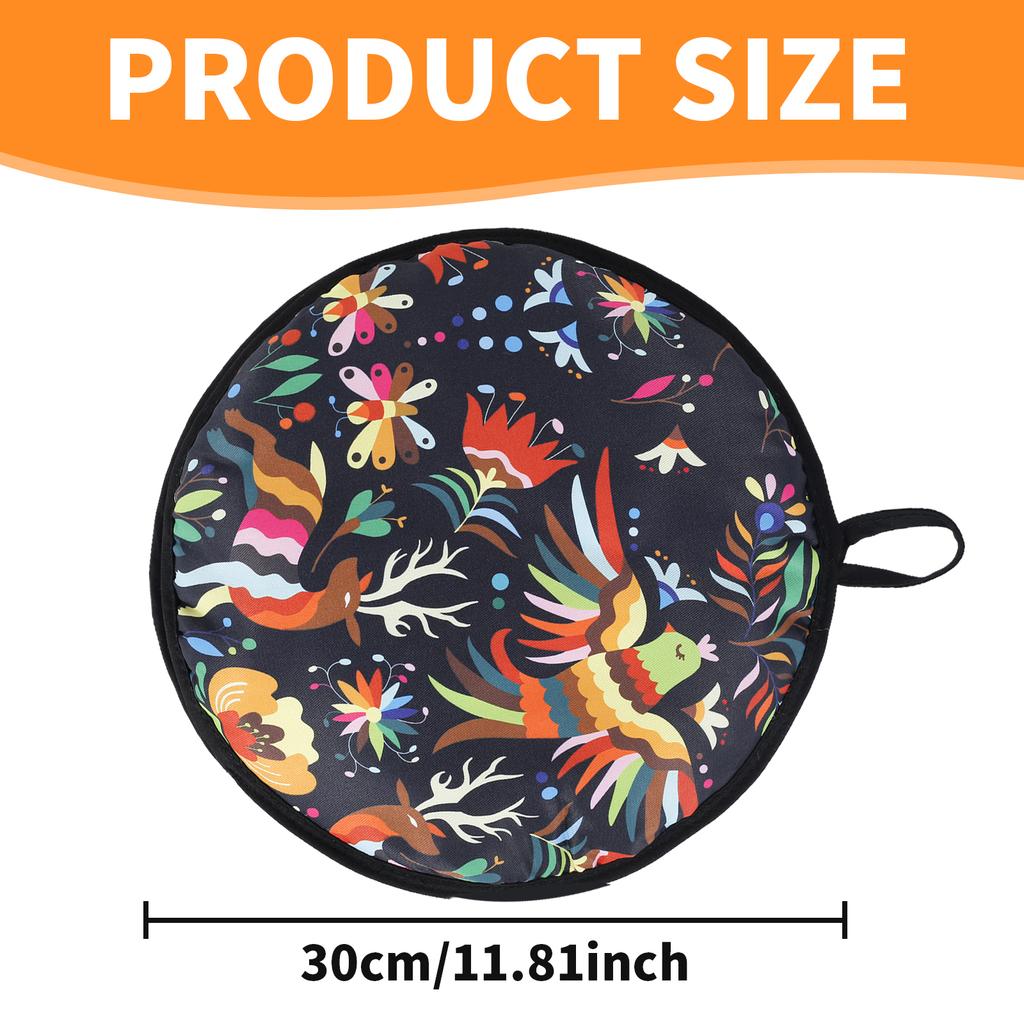 Портативная 12-дюймовая сумка-подогреватель для тортильи, изолированный тканевый держатель, пригодный для микроволновой печи, для пиццы, хлеба, двусторонняя сумка-подогреватель для тортильи