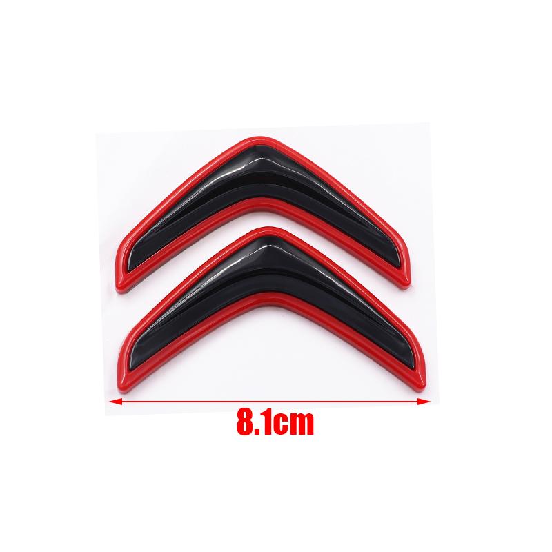 1pcs ABS new 8.1cm 11.5cm Citroen Car Rear Bumper tail door trunk car rear Emblem sticker styling Accessories