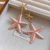 Iron Material Starfish Dangle Earrings Ear Pendant Long Tassel Earrings  Women