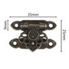4 шт. деревянная защелка для шкатулки, антикварная шкатулка для драгоценностей, чемодан, защелка, застежка, пряжка, декоративная фурнитура, бронзовая/золотая металлическая пряжка