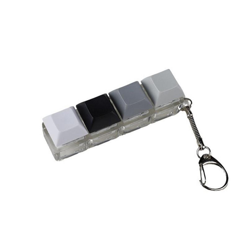 Механическая клавиатура с 4 клавишами, игрушка-брелок, вечеринка, снятие стресса, сделай сам, кнопка-фиджет, колпачок клавиши, игрушки-фиджеты для клавиатуры, клавиатура для пальцев