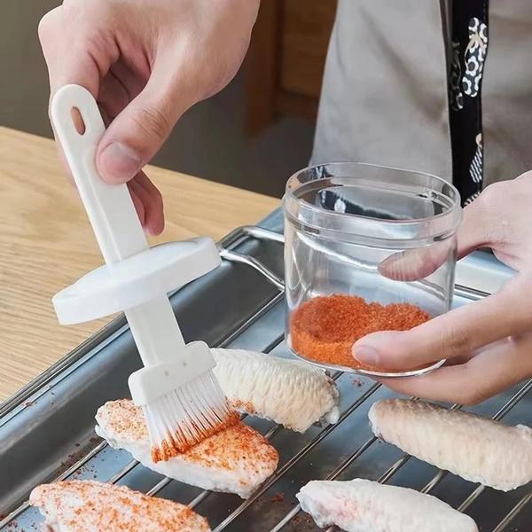 Силиконовая щетка для барбекю, бутылка с маслом для еды, специи, банки для перца, контейнер для хранения, кухонные принадлежности, щетка для барбекю, кухонные гаджеты