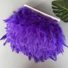 Пушистая отделка из перьев индейки, бахрома, лента 10 метров, перо марабу на тесьме, бахрома, швейная отделка, DIY, украшение для одежды, платья