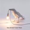 Bird Table Lamp Modern Resin Crow Desk Lamp for Living Room Bedroom Light Wall Sconce Home Decor ADM