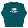 Skechers Американский уличный стиль Логотип Принт Повседневный Для улицы Для поездок на работу Универсальный Спущенное плечо Пуловер Длинный рукав Круглый вырез Свитшот RF-L224U912-0027