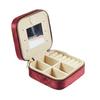 Box Lining Portable with Mirror Flannel Jewelry Storage Zipper Large Capacity Travel Earring Ring