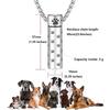 MOROTOLE Dog Urn Necklaces For Ashes Paw Print Ashes Urn Pendant Necklace Cylinder Cremation Necklace For Pet Ashes Urn Necklace For Puppy Pet