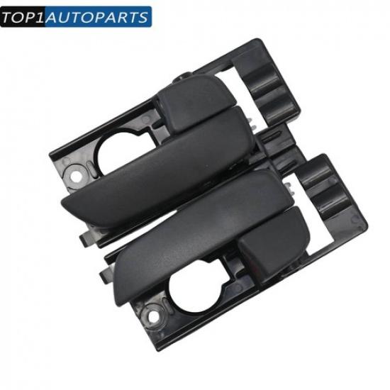 2X Передняя Левая и Правая Внутренняя Ручка Двери Черная Для Hyundai Accent 2006-2011