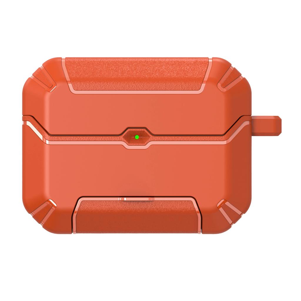 Чехол для AirPods Pro 2 со складной подставкой, чехол для наушников из ТПУ и ПК с карабином