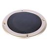 Durable Silver Iron Audio Speaker Dustproof Mesh Cover with Decorative Plastic Ring