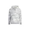 adidas Мужская толстовка с капюшоном и длинным рукавом с полным принтом, серая IA2623