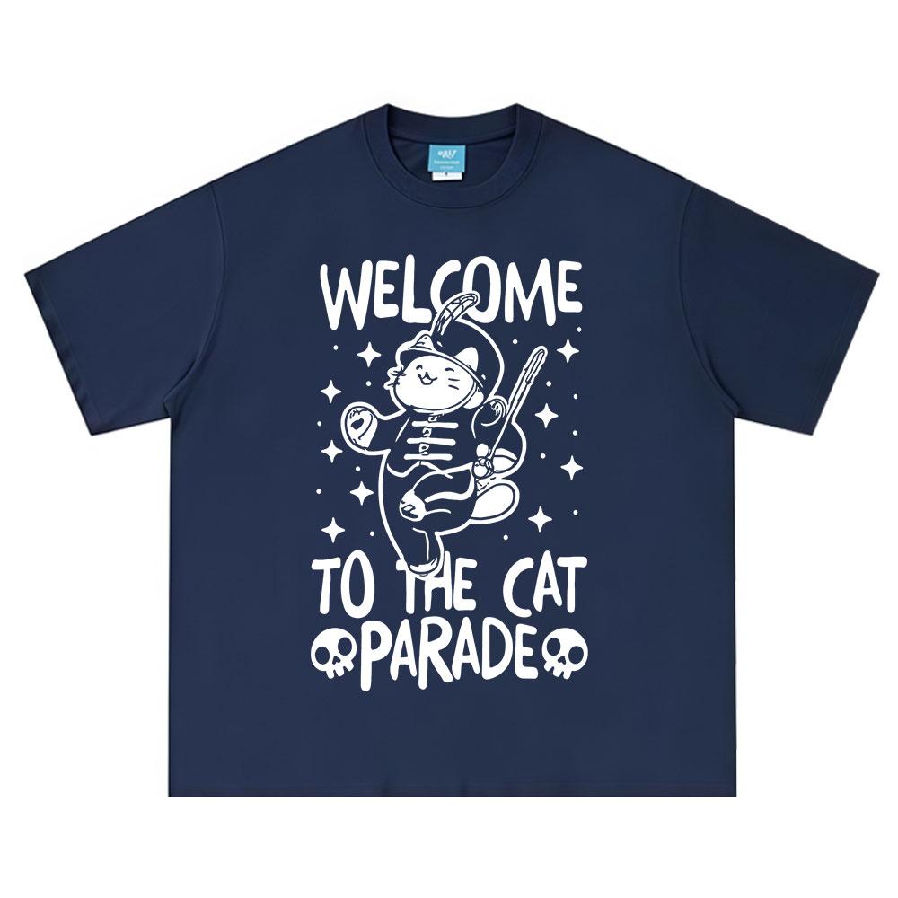 Welcome To The Cat Parade Funny Tshirts Rock Band My Chemical RoUnisexce Tshirt Unisexs Clothing Cotton Casual Oversized Y2K Top