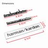 5pcs 10pcs 100pcs For A m G W204 W205 W203 W211 W212 W213 W201 W210 W124 Aluminum harman/kardon Car Styling Audio Stickers