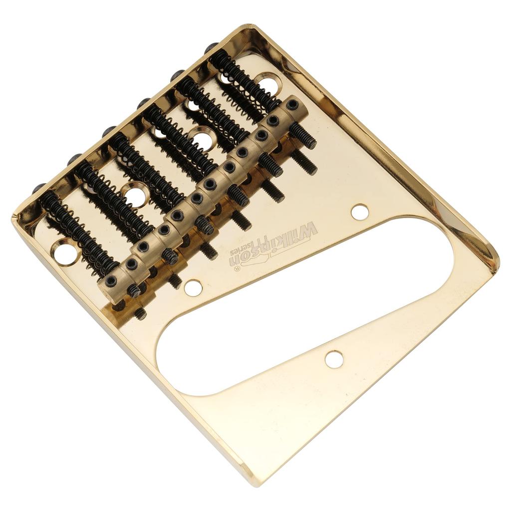 Wilkinson WOT02 String Pitch Vintage Telecaster бридж с латунными седлами для TL Electric Gold 10,8 мм 6-позиционная гитара,