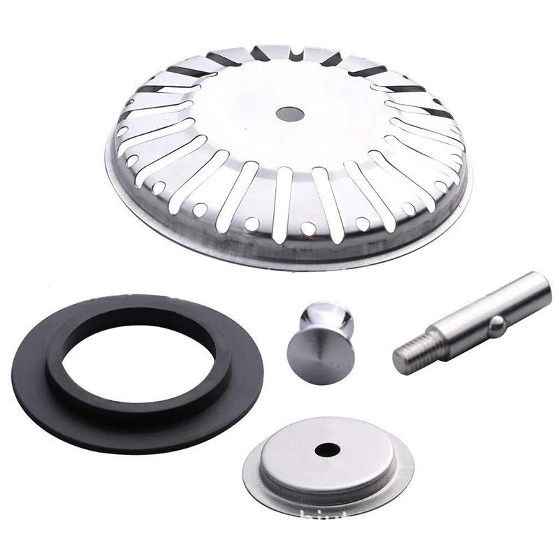 Kitchen Supplies High Quality 80mm Bathroom Sink Strainer Stainless Steel Water Stopper Sink Sink Water Filter Plug Accessories