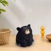 Wooden Bear Figurine Miniature Bear Statue Rustic Animal Tabletop Ornament for Bedroom Nursery Playroom