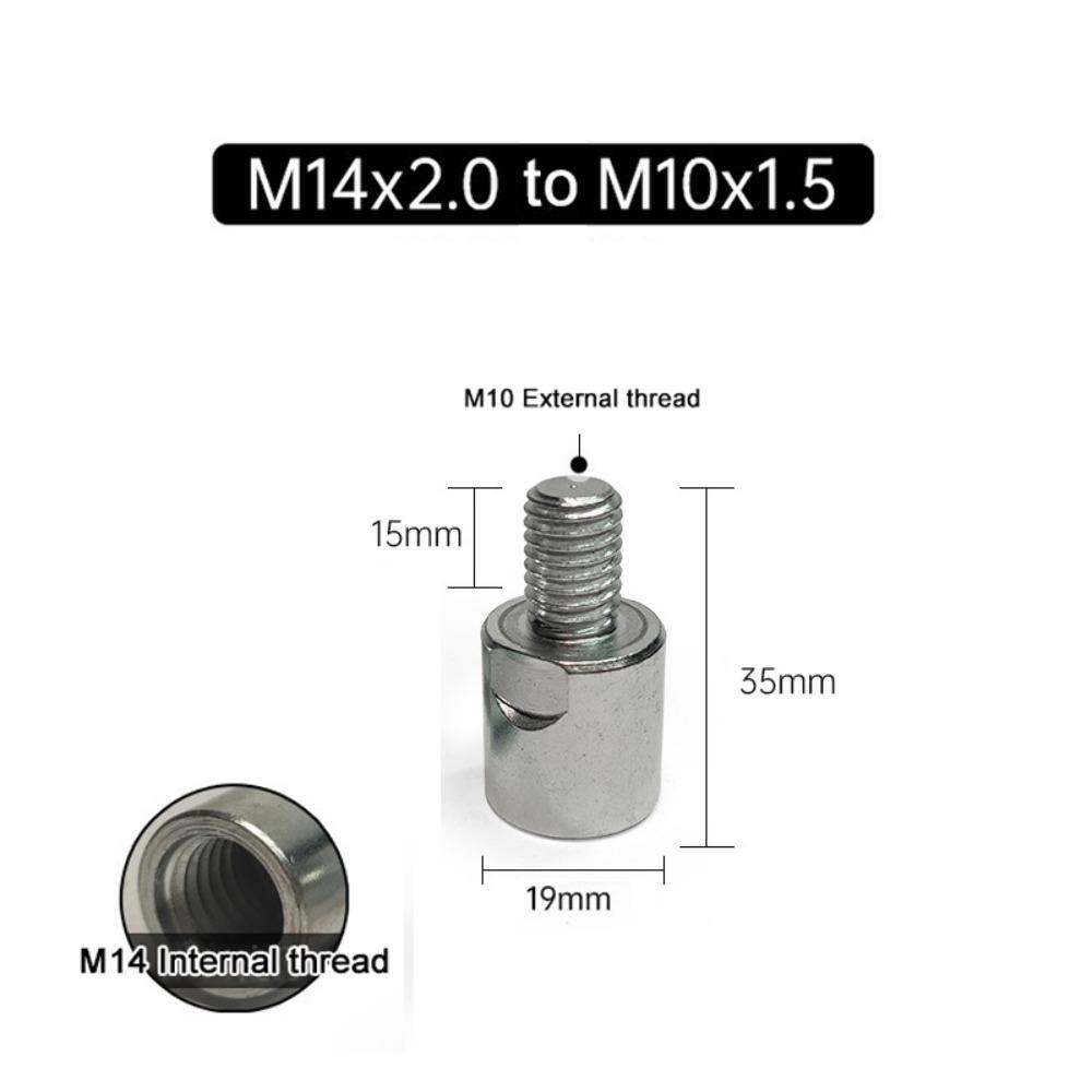 Slotting M14 To M10 Thread Polishing Conversion Screw Universal Male Nut Arbor Converter