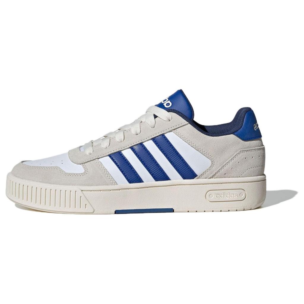 Adidas Neo D-Pad Classic Comfortable Durable Breathable Low-Top Skate Shoes Unisex Sneakers White Blue JH8811