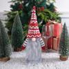 Santa Claus Wine Bottle Set Knitted Faceless Doll Red Wine Decoration Restaurant Bar Tabletop Ornament