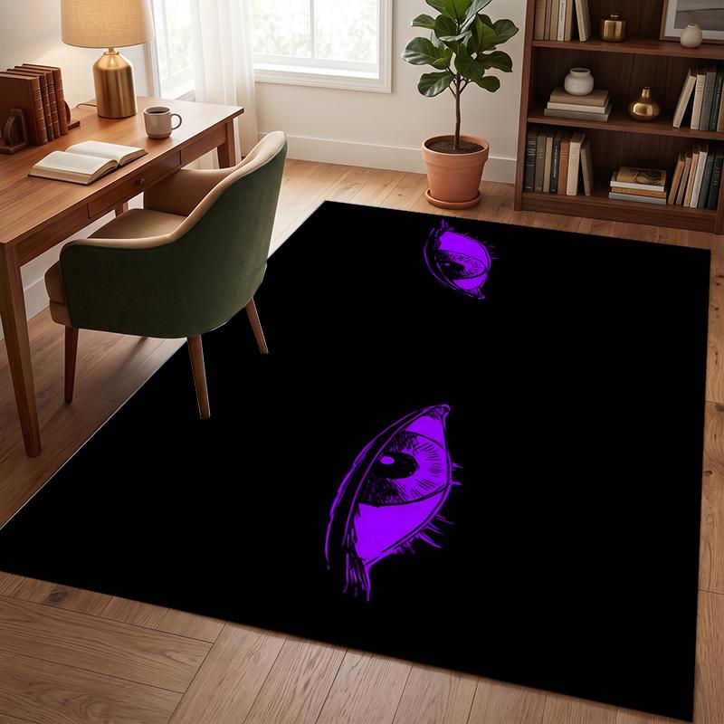 Purple Vibe (5) Office Rug Elegant Floor Rug for Office Living Room Bedroom and Indoor Home Spaces