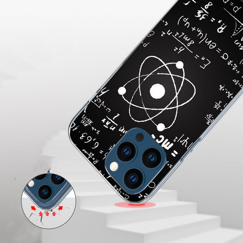 Чехол для телефона Физика Химия Математика Для iPhone 17 Air 16 15 Plus 11 14 Pro Max 13 Mini 12 7 8 + SE Узорное Искусство Индивидуальный Co