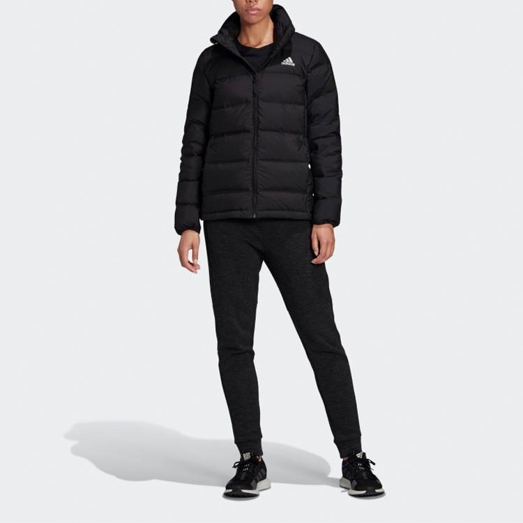 adidas Women's Black Stand Collar Down Jacket DZ1505