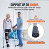 Underarm Crutches 13-Level Height Adjustable Under Arm Walking Crutches