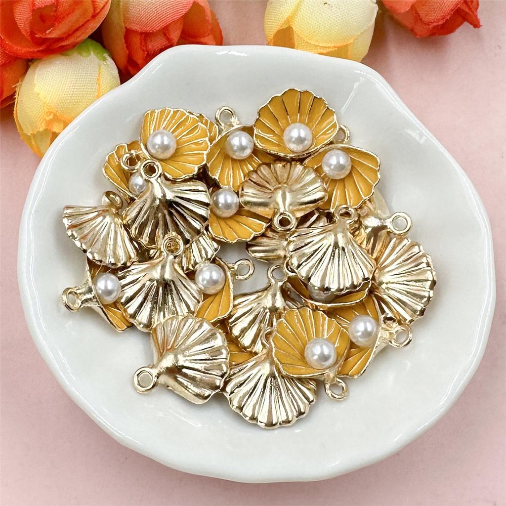 Высокое качество жемчужное ожерелье, серьги, кулон из сплава, аксессуары для капель масла, кулон, ювелирные изделия ручной работы, сделай сам, 20 шт., 14,5*15,5 мм