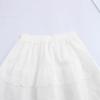 Spring 2025 Women's European & American Lace Trim Puff Midi Skirt