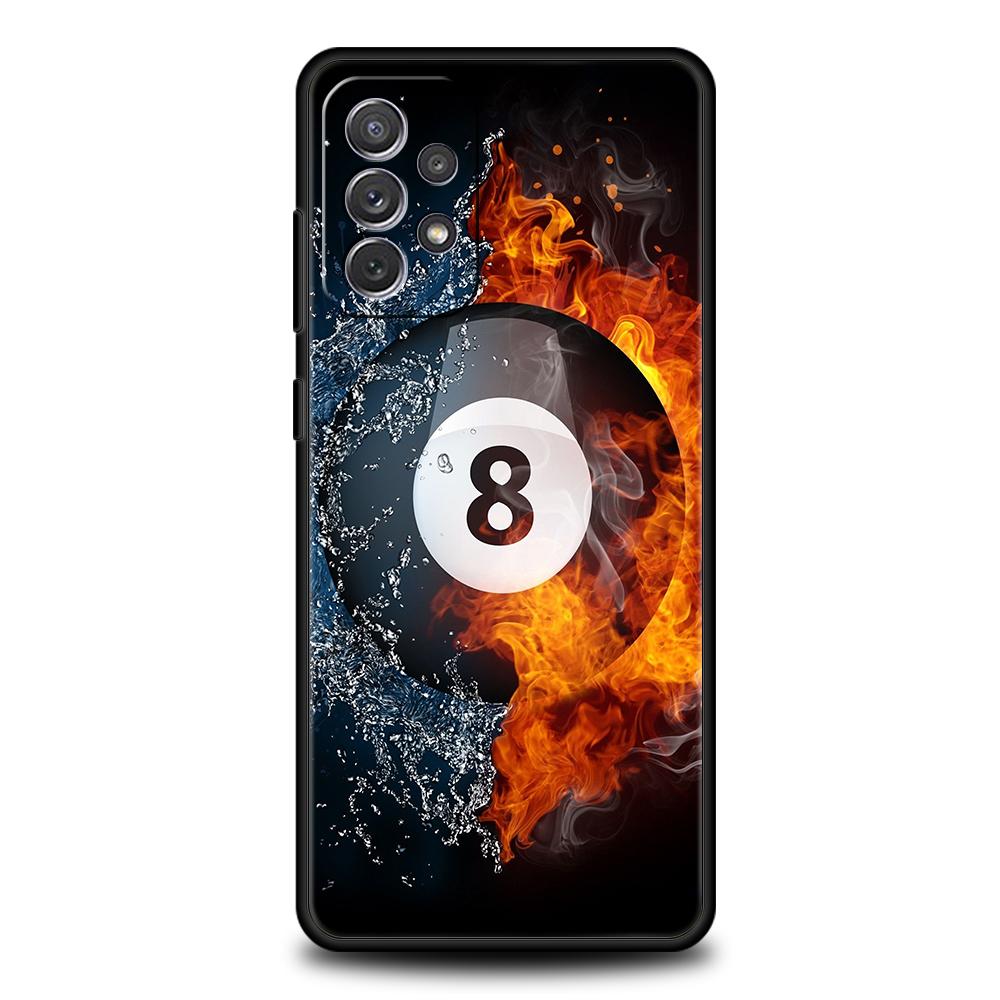 Модный Бильярдный Бренд Номер Чехол для Телефона для Samsung Galaxy A73 A55 A53 A51 A35 A33 A32 A25 A23 A22 A15 A13 A17 A07 5G Мягкий ТПУ