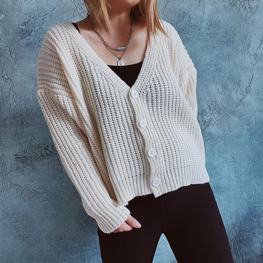 Осенние кардиганы свитера для женщин Зимние длинные рукава однобортные вязаные свитера Верхняя одежда Пальто